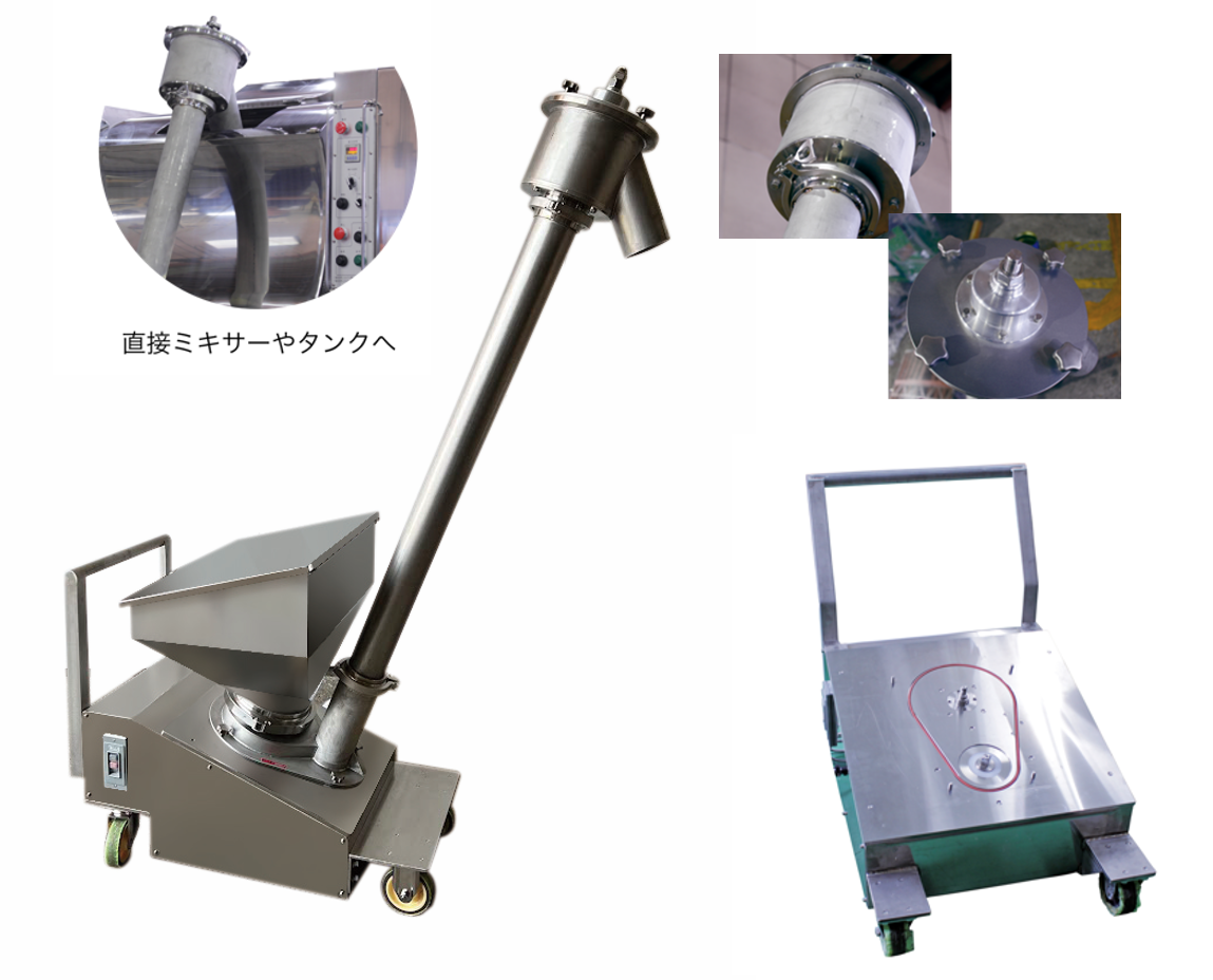 サニタリーシフター（粉ふるい機／粉体搬送機）